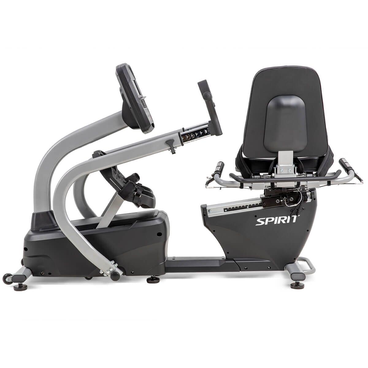 Spirit Fitness MS300 Recumbent Stepper - Low Impact Exercise Bike for Home Workout, Seniors & Physical Therapy | Compact Cardio Machine for Small Spaces & Rehab