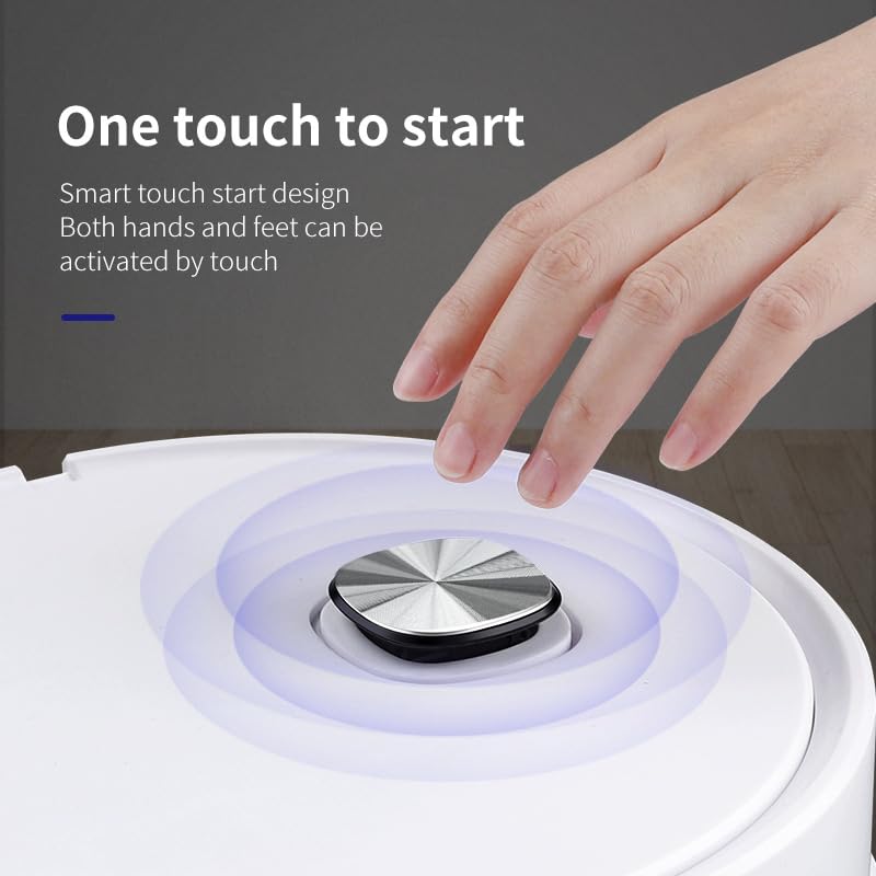 Robovac Pro Robot Vacuum Cleaner - Cordless, Lightweight & Waterproof - Automatic Smart Cleaning for Hardwood Floors & Carpets - Ideal for Home, Office & Pet Hair Removal
