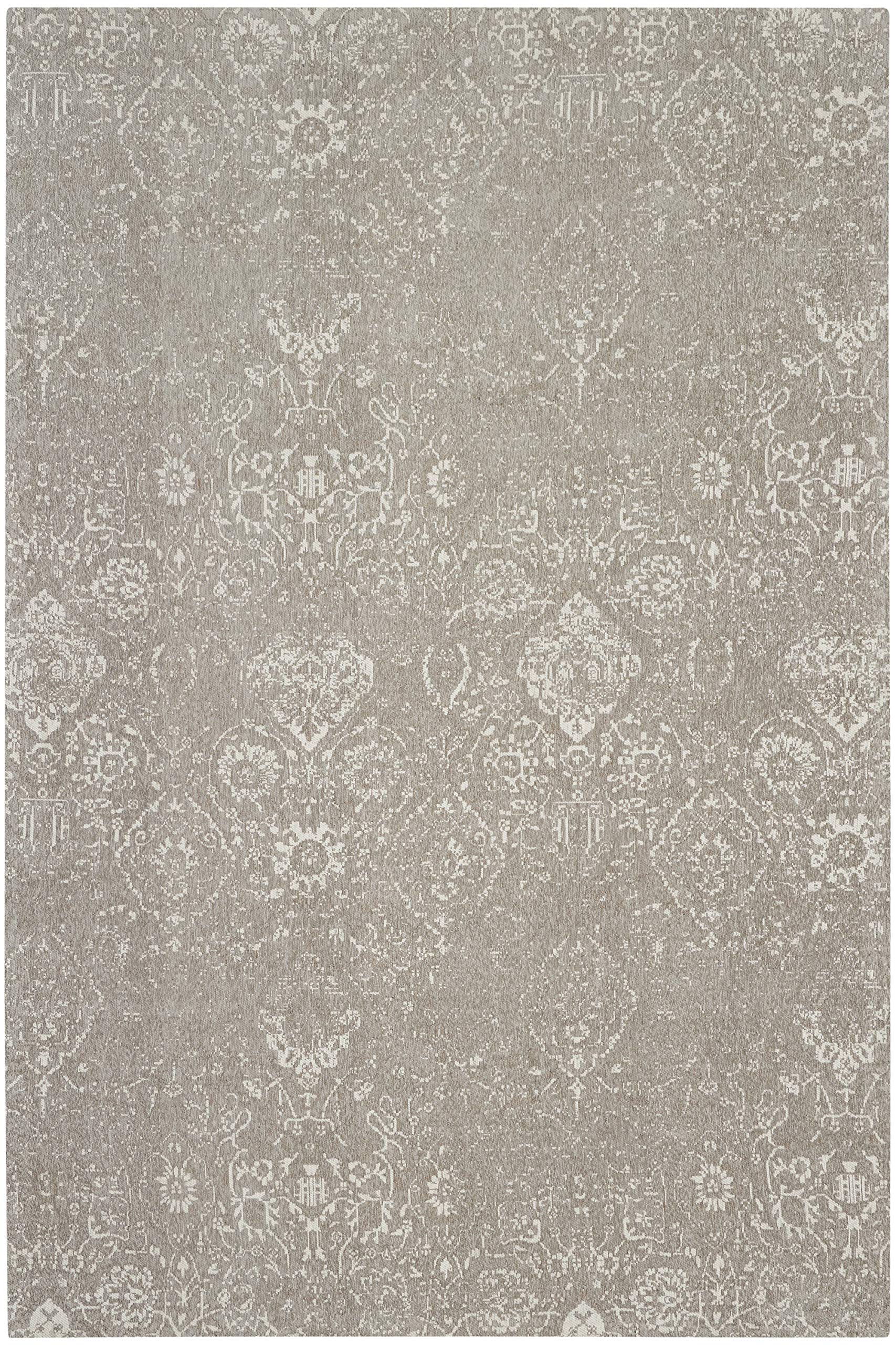 Nourison Damask Farmhouse Light Grey 6' x 9' Area Rug - Easy to Clean, Non-Shedding, Stain Resistant - Perfect for Bedroom, Living Room, Dining Room & Kitchen Decor (6x9) - Cozy Home Accent for Family Gatherings & Daily Comfort