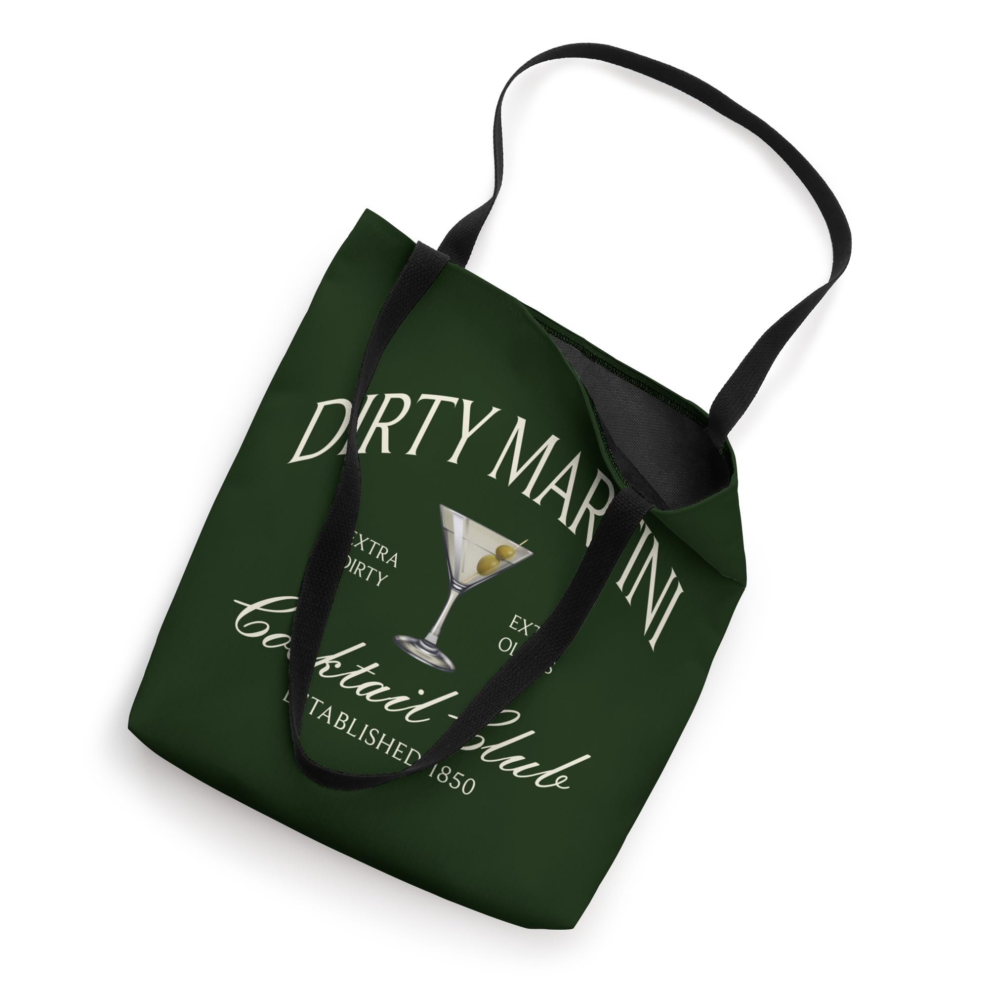 Stylish Dirty Martini Tote Bag for Women - Trendy Olive Green Canvas Shopping Bag - Perfect for Groceries, Beach Trips & Everyday Use