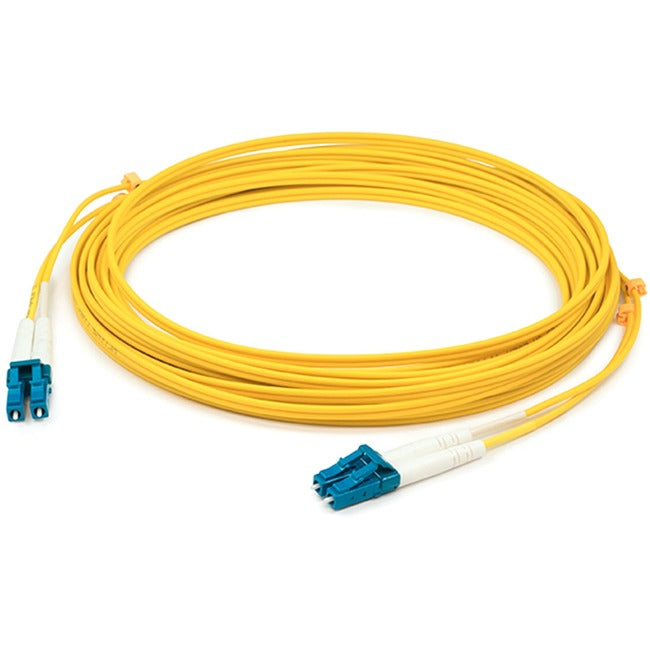 3.5M Addon LC to LC Multimode Patch Cable, Yellow OS2 Riser Fiber Optic Cable - High-Speed Data Transmission for Data Centers & Network Installations