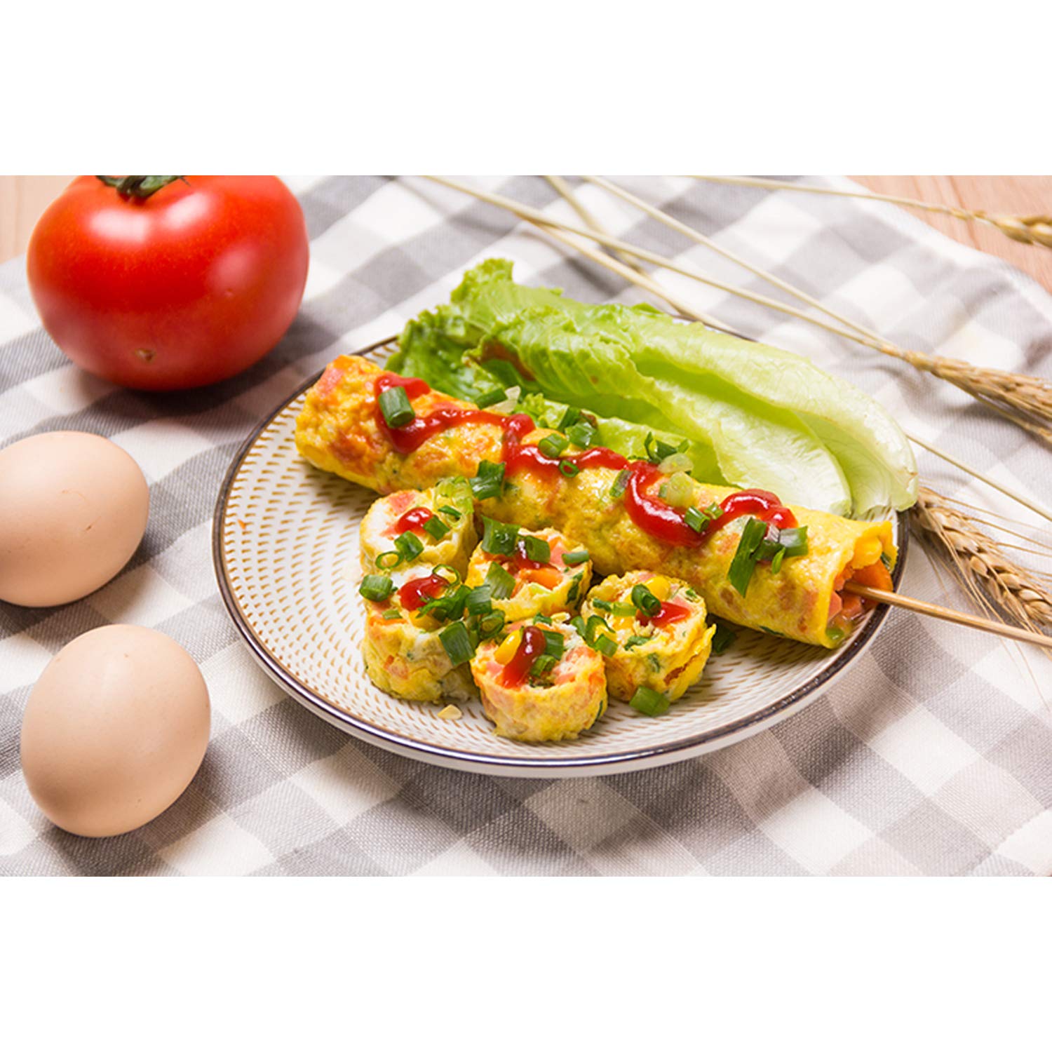 Automatic Egg Cooker & Roll Maker - Rapid Egg Master for Breakfast, Omelet, Sausage - Multi-Function Microwave Safe Egg Boiler - Perfect Gift for Kids & Adults (Single Tube, Yolk Yellow) - Ideal for Quick Breakfast, Camping, Dorm Cooking & Meal Prep