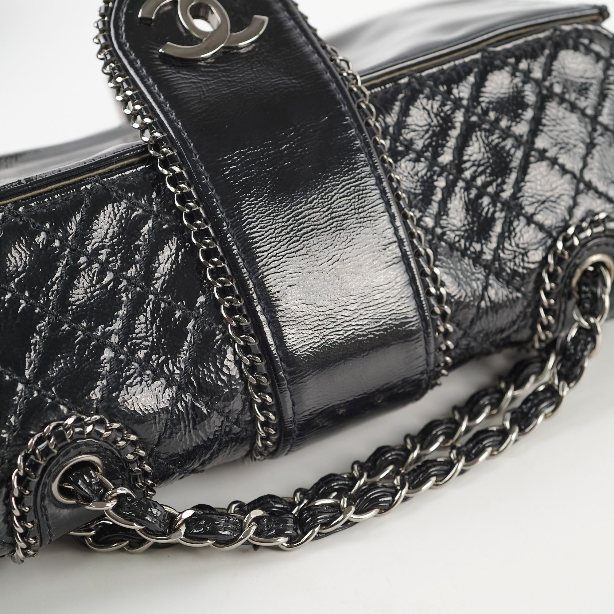 Chanel Madison Patent Leather Shoulder Bag - Black Crossbody Purse for Women | Perfect for Work, Evening Out & Travel