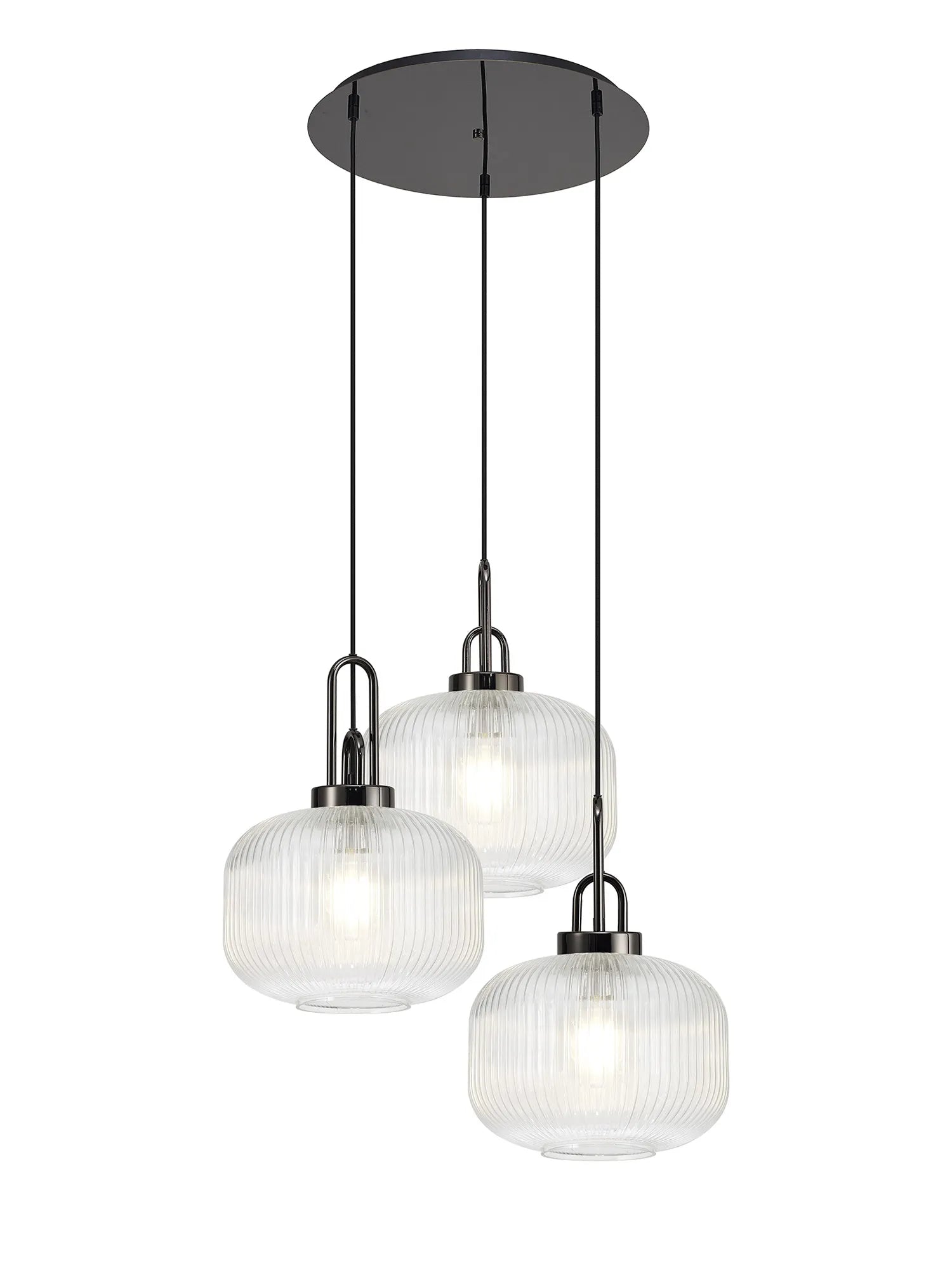 Stylish Cadiz 3-Light Cluster Pendant - Modern Ceiling Lighting Fixture for Dining Room, Kitchen Island & Living Room Decor