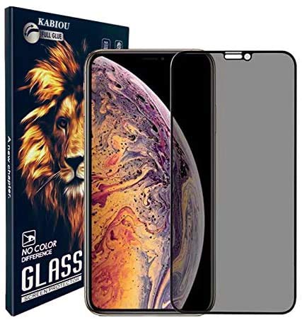 Anti-Spy Privacy Screen Protector for iPhone XR/11 (6.1 Inch) - Full Coverage Tempered Glass, Black (1 Pack) - Perfect for Office, Banking & Public Use