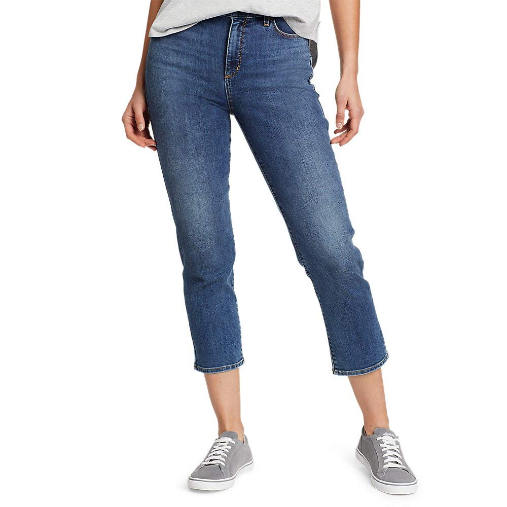 Eddie Bauer Women's Voyager Crop Jeans - Stretch Denim Pants for Hiking, Travel & Casual Wear | Comfortable & Durable Outdoor Apparel