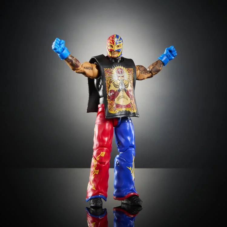 Rey Mysterio WWE Elite Collection Greatest Hits 2025 Action Figure - Authentic Wrestling Collectible for Fans & Display - Perfect for Home Decor, Gift Giving, and WWE Memorabilia Collections