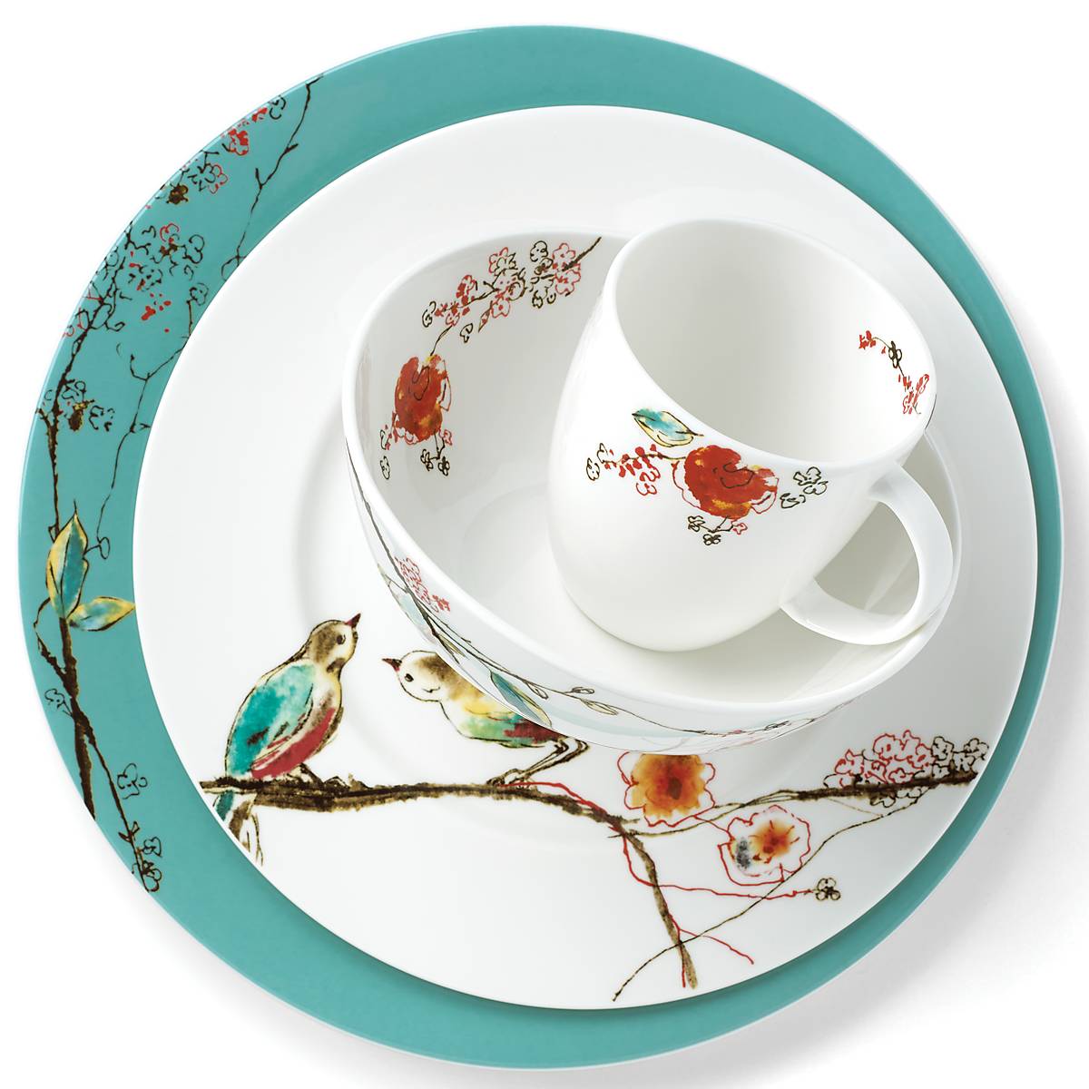 Chirp Salad Plate - Eco-Friendly Bamboo Fiber Dinnerware Set for Healthy Meals - Perfect for Home, Restaurants, and Outdoor Picnics