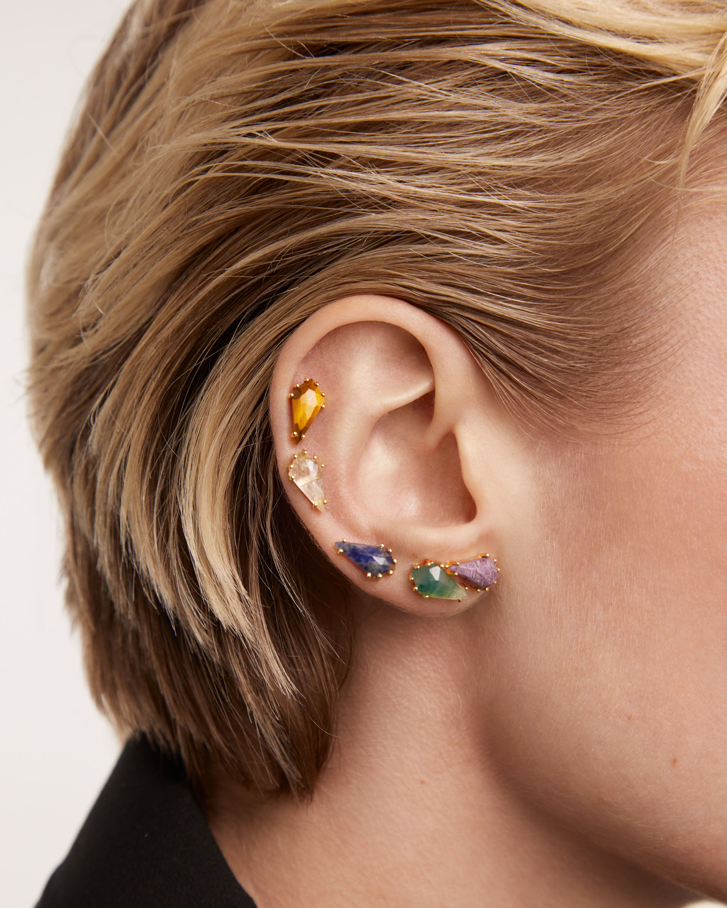 17G High-Quality Titanium Eyebrow Piercing Jewelry - Perfect for Cartilage, Nose, and Ear Piercings | Hypoallergenic & Stylish Body Jewelry for Everyday Wear