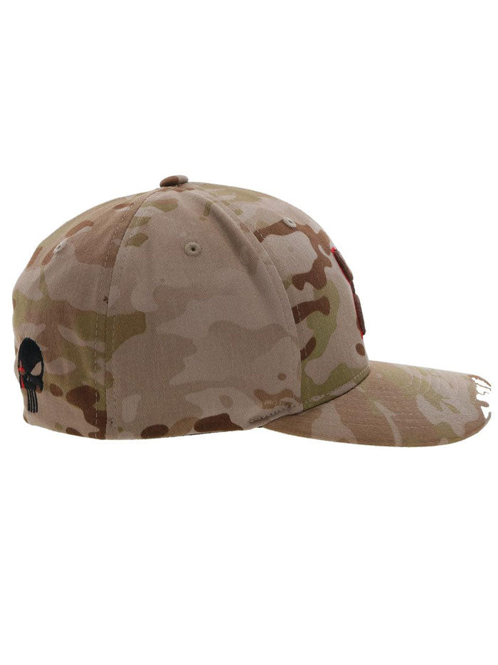 Hooey CK021 01 CHRIS KYLE Flexfit Hat - Adjustable Brown Camo Baseball Cap for Men - Perfect for Outdoor, Hunting, and Casual Wear