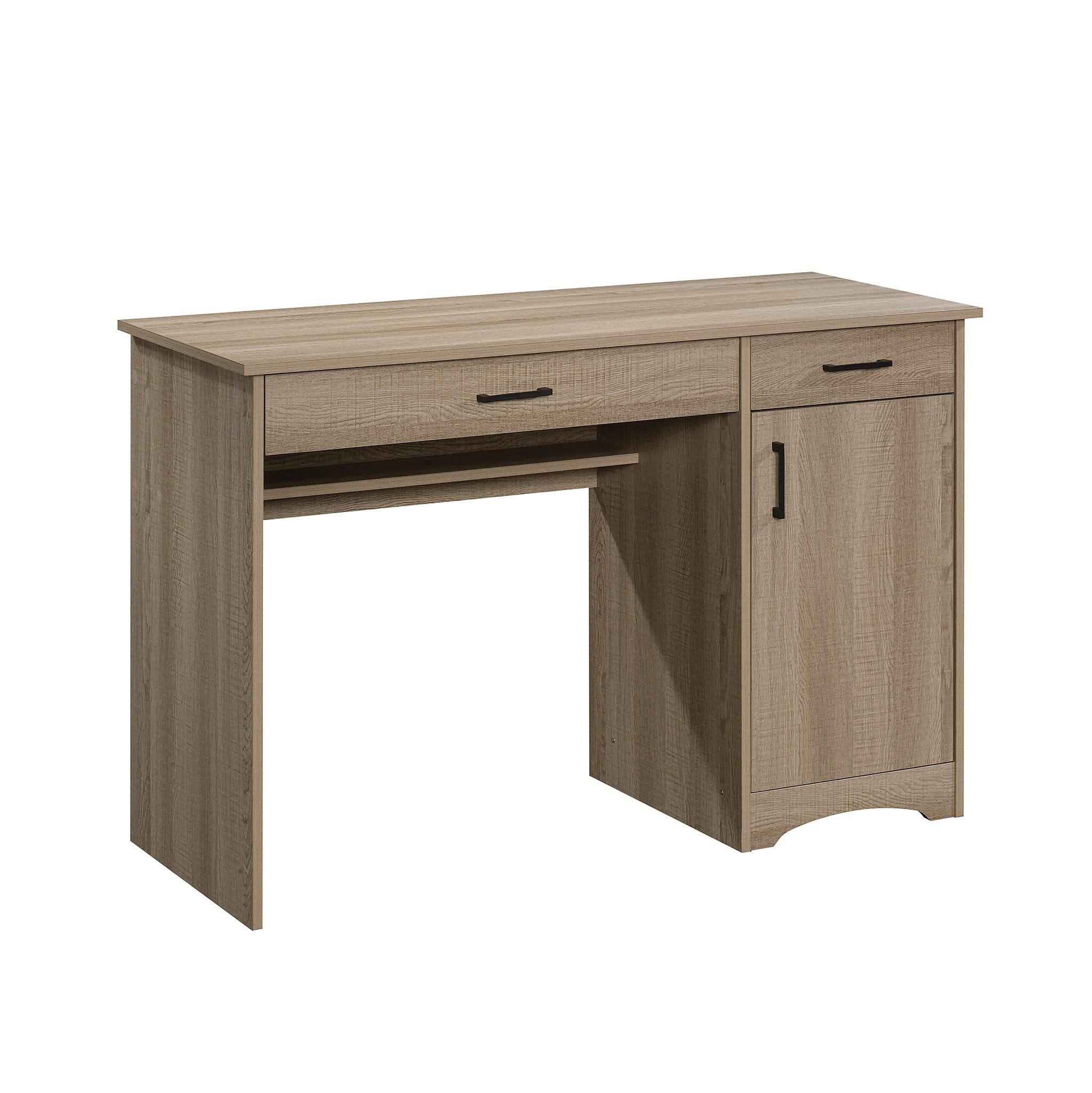 Sauder Beginnings Small Study Desk with Storage Drawers - Compact Writing Desk for Home Office, Bedroom or Dorm Room - Summer Oak Finish - Perfect for Remote Work, Online Classes & Small Space Organization