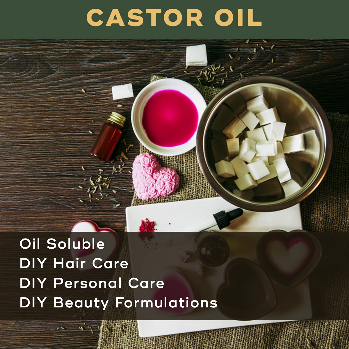 BRM Herbals Pure Castor Oil 100ml - Organic Cold Pressed for Hair Growth, Eyelashes, Eyebrows & Skin Care | DIY Beauty, Soap Making, Lotions & Creams | Perfect for Natural Hair & Skin Treatments