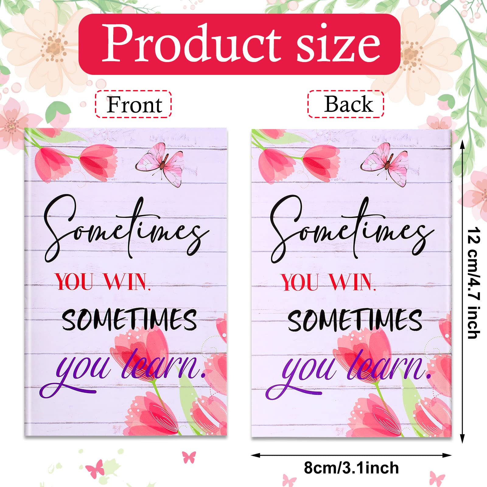 Inspirational Mini Notebook Set - 40-Piece Motivational Notepad Bulk Pack with Floral Designs for Office, Home & Church | Perfect for Journaling, Bible Study & Daily Encouragement