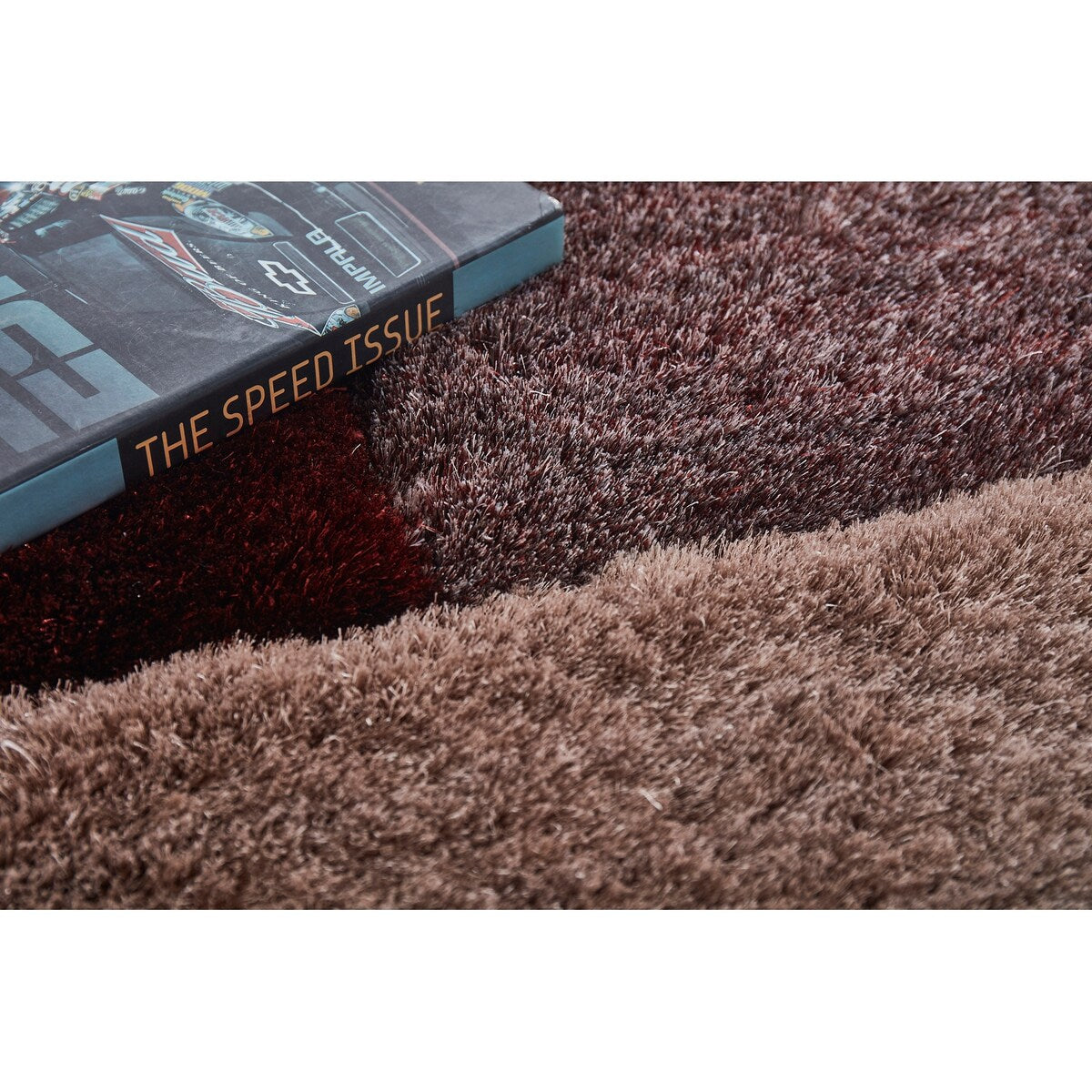 Luxury 3D Shaggy Hand Tufted Area Rug - Parquette Design for Living Room & Bedroom - Soft Plush Carpet for Home Decor