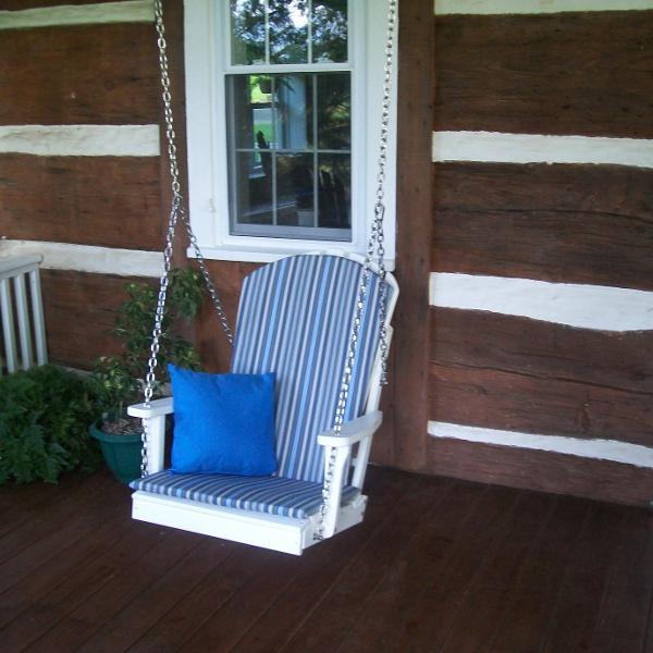 Durable Poly Adirondack Chair Swing - Weather-Resistant Outdoor Patio Furniture for Garden, Deck, and Backyard Relaxation