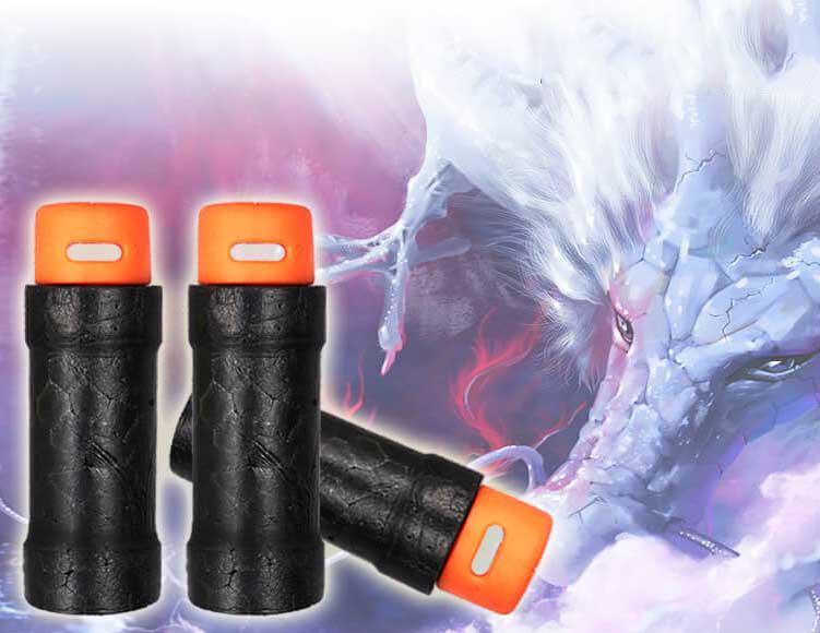 Premium Azure Dragon Half-Length Foam Darts for Nerf Guns - Safe Soft Bullets for Kids Outdoor Games, Target Practice & Indoor Nerf Battles