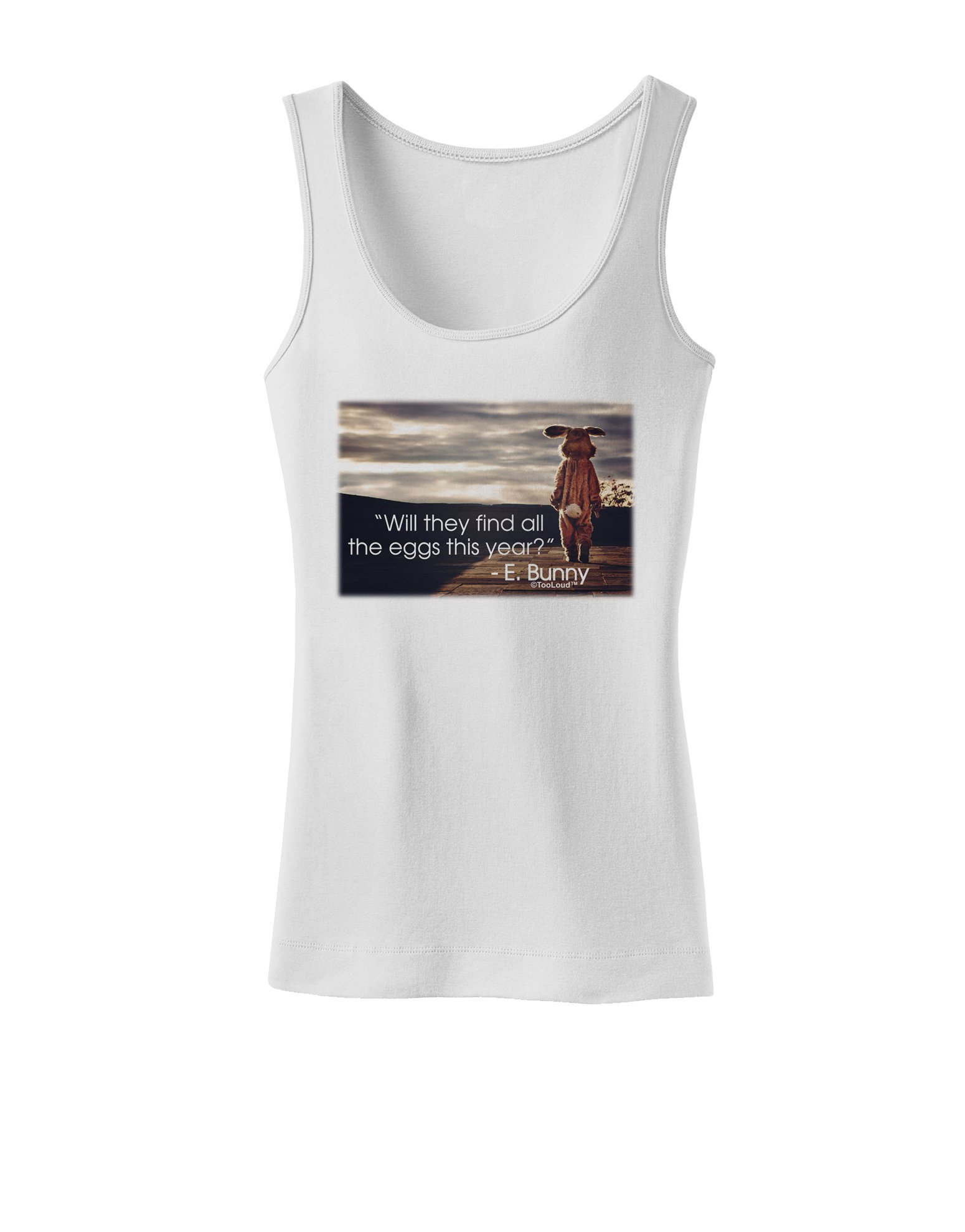 Easter Bunny Women's Tank Top - Funny & Cute Easter Egg Hunting Shirt for Women | Perfect for Easter Parties, Egg Hunts & Spring Outfits