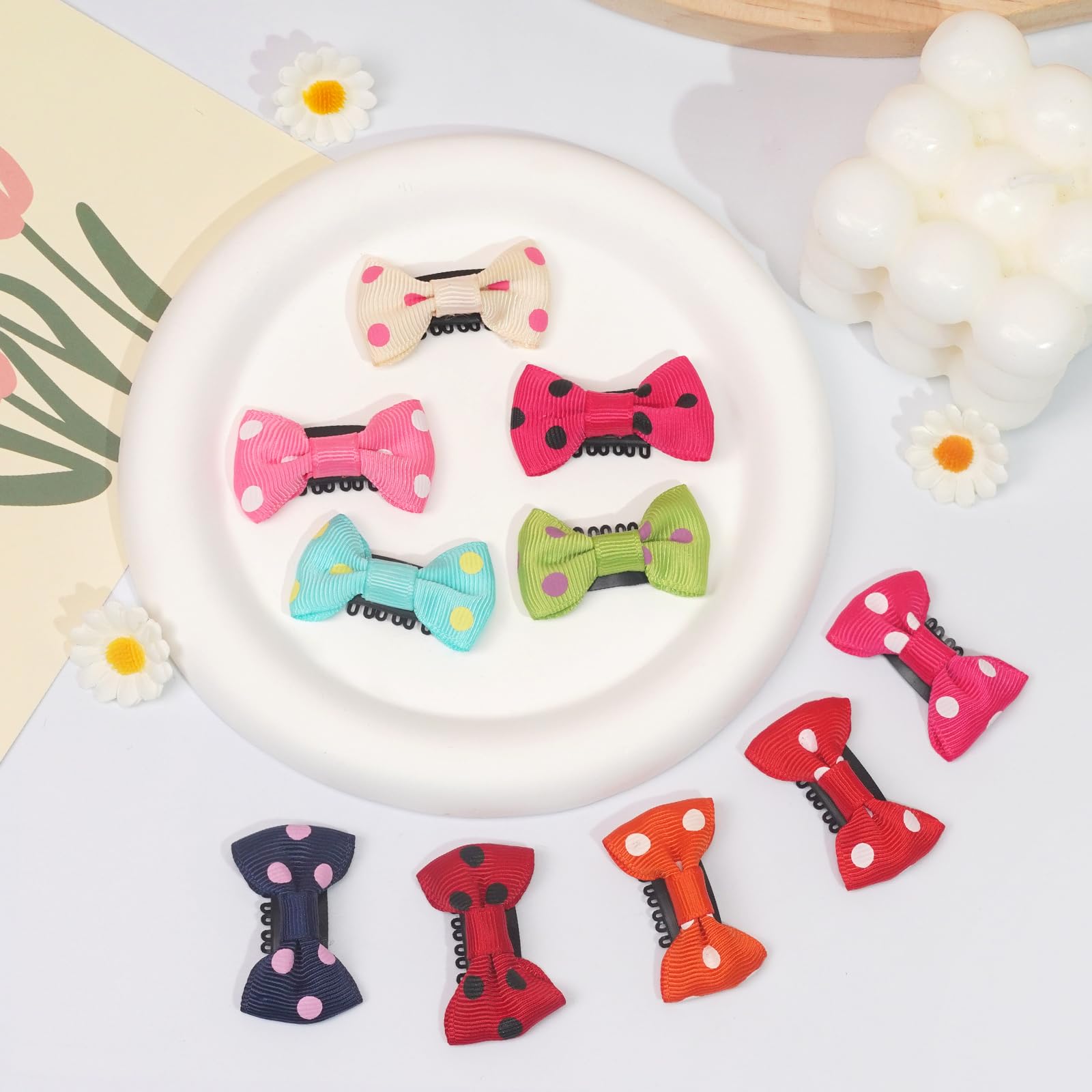40PCS Baby Girls Hair Clips - 1.75 Inch Grosgrain Ribbon Hair Bows Snap Barrettes for Newborns, Infants & Toddlers | Handmade Hair Accessories for Girls | Perfect for Parties, Photos & Daily Outfits