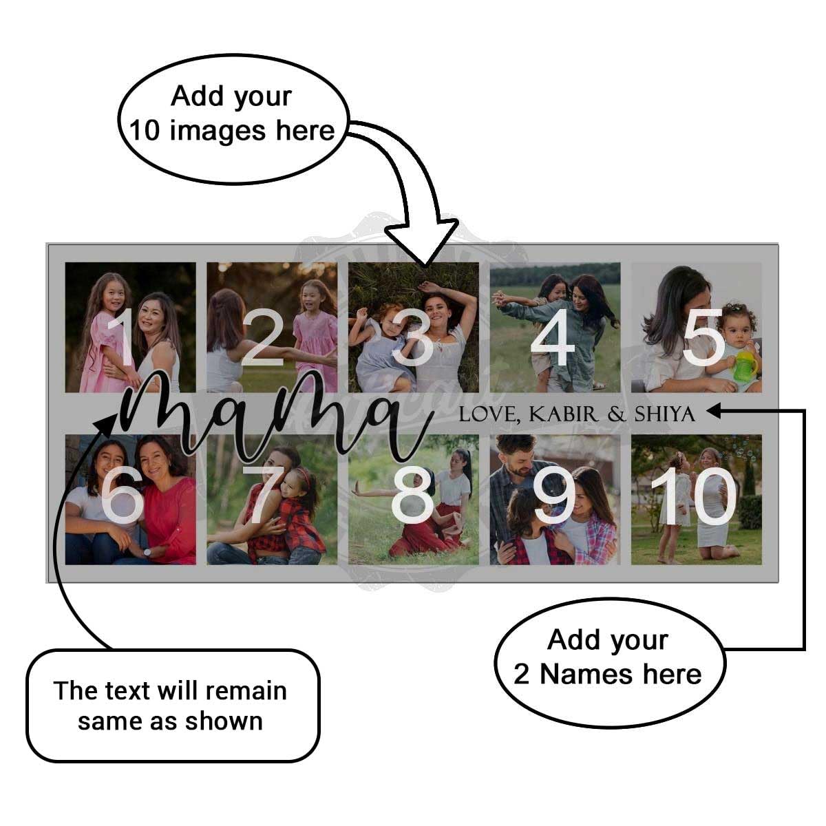 Personalized Photo & Name Coffee Mug for Mom - Custom 300ml Ceramic Travel Mug | Best Birthday, Mother's Day, Anniversary Gift Idea | Home, Office & Travel Use