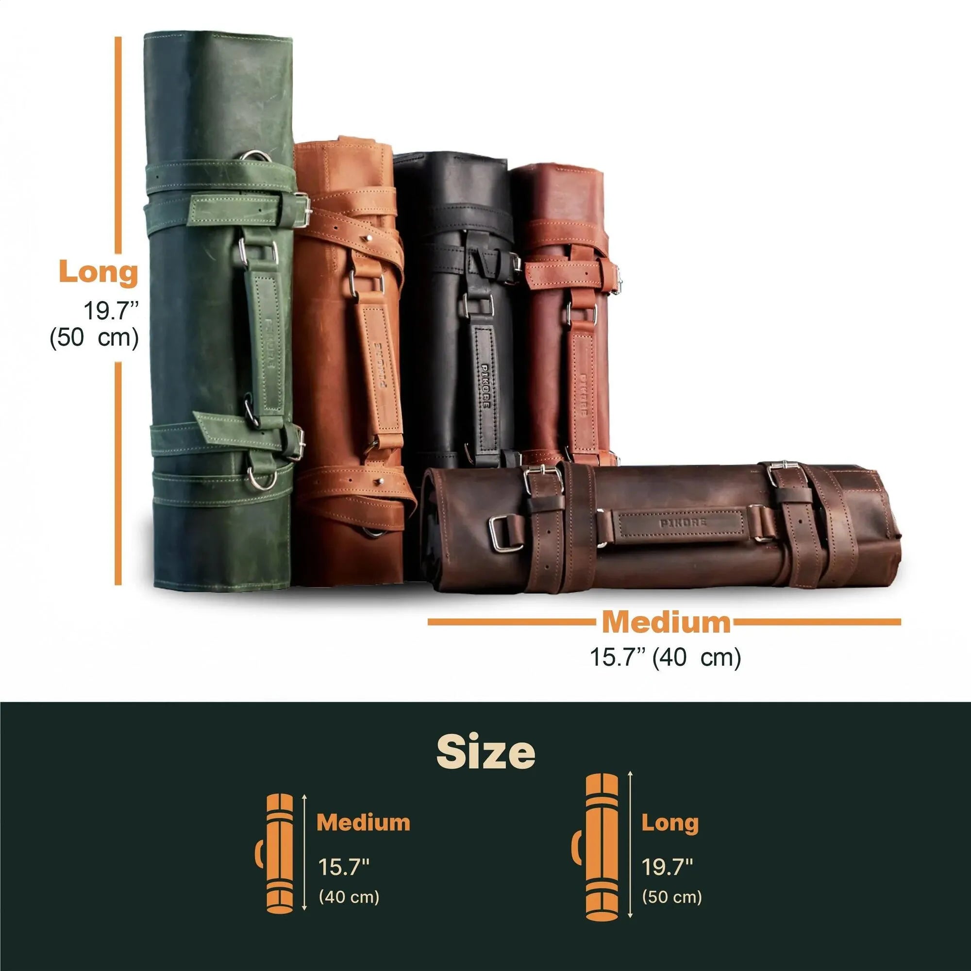 Premium Leather Knife Roll for Chefs & Butchers - Durable Professional Knife Storage Case with 12 Slots - Perfect for Kitchen, Camping & Culinary Gifts