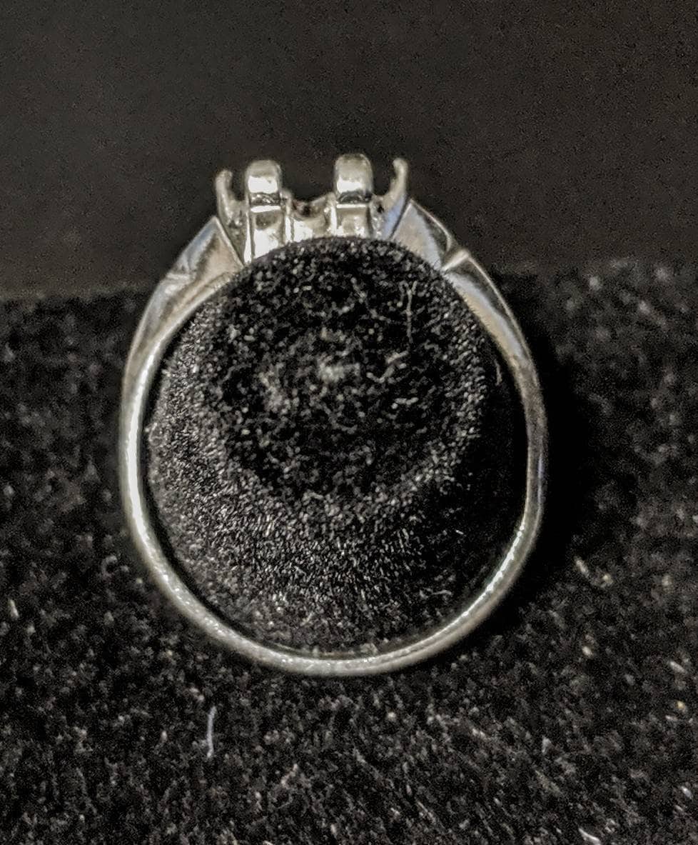10x8mm Emerald Cut Pre-Notched Sterling Silver or 14K Gold Low Profile Men's Ring Size 9 - 163 422/143 422 Setting - Perfect for Weddings, Engagements & Anniversary Gifts