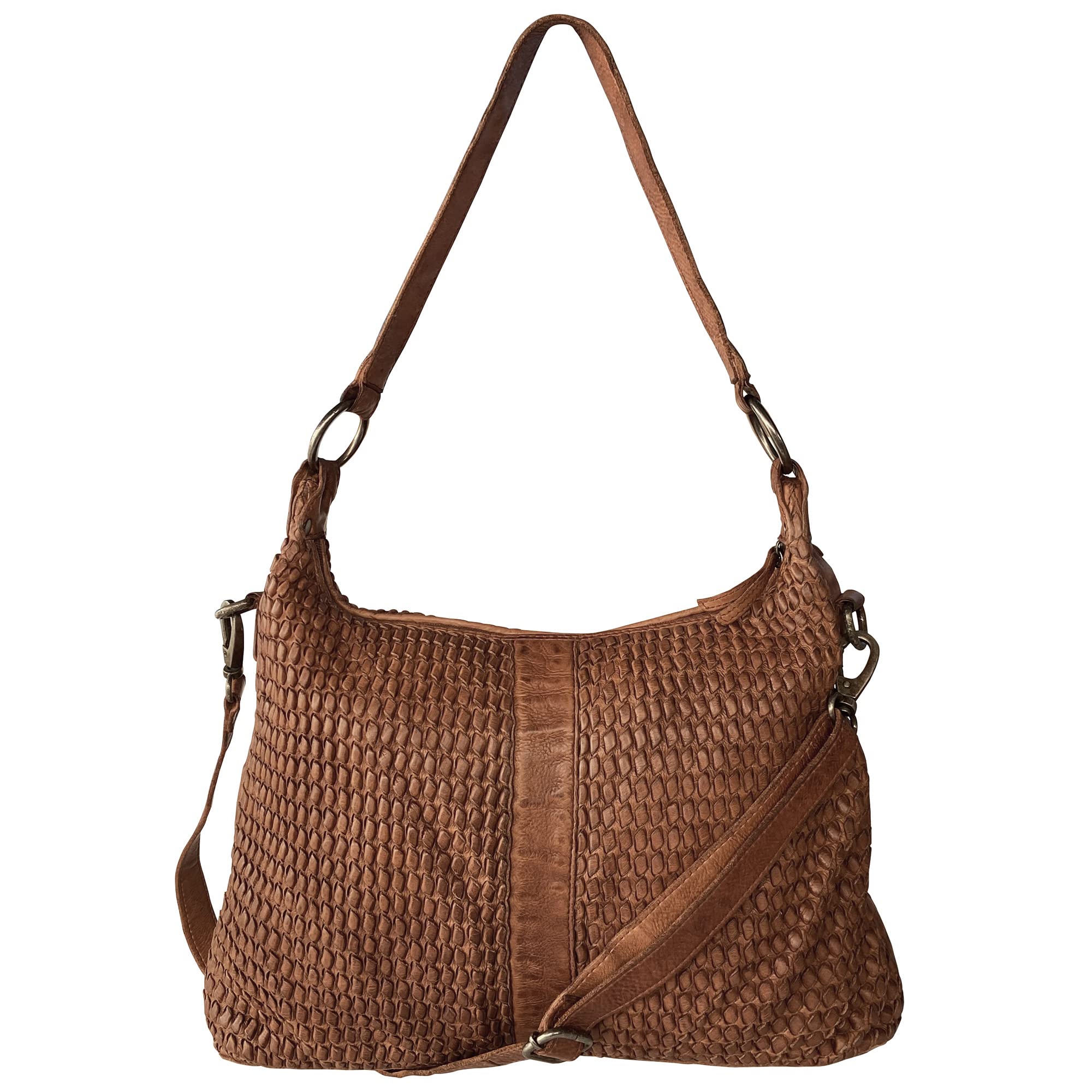 Premium Genuine Leather Tote Bag for Women - Stylish Washed Leather Shoulder Purse, Hobo Crossbody Handbag with Detachable Strap | Perfect for Work, Travel, Shopping & Everyday Use