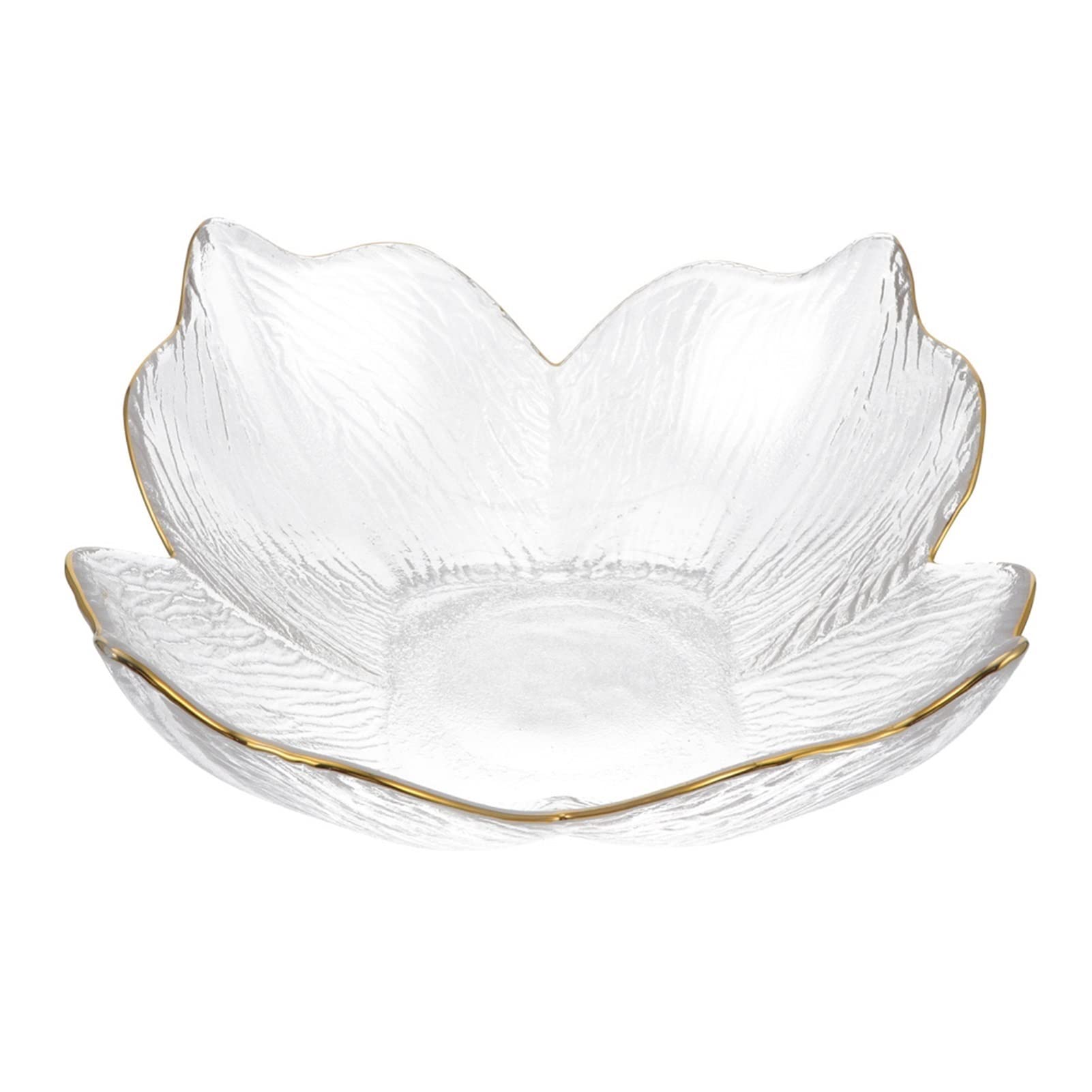Petal Glass Salad Bowl Set - Perfect for Fruits, Snacks & Desserts