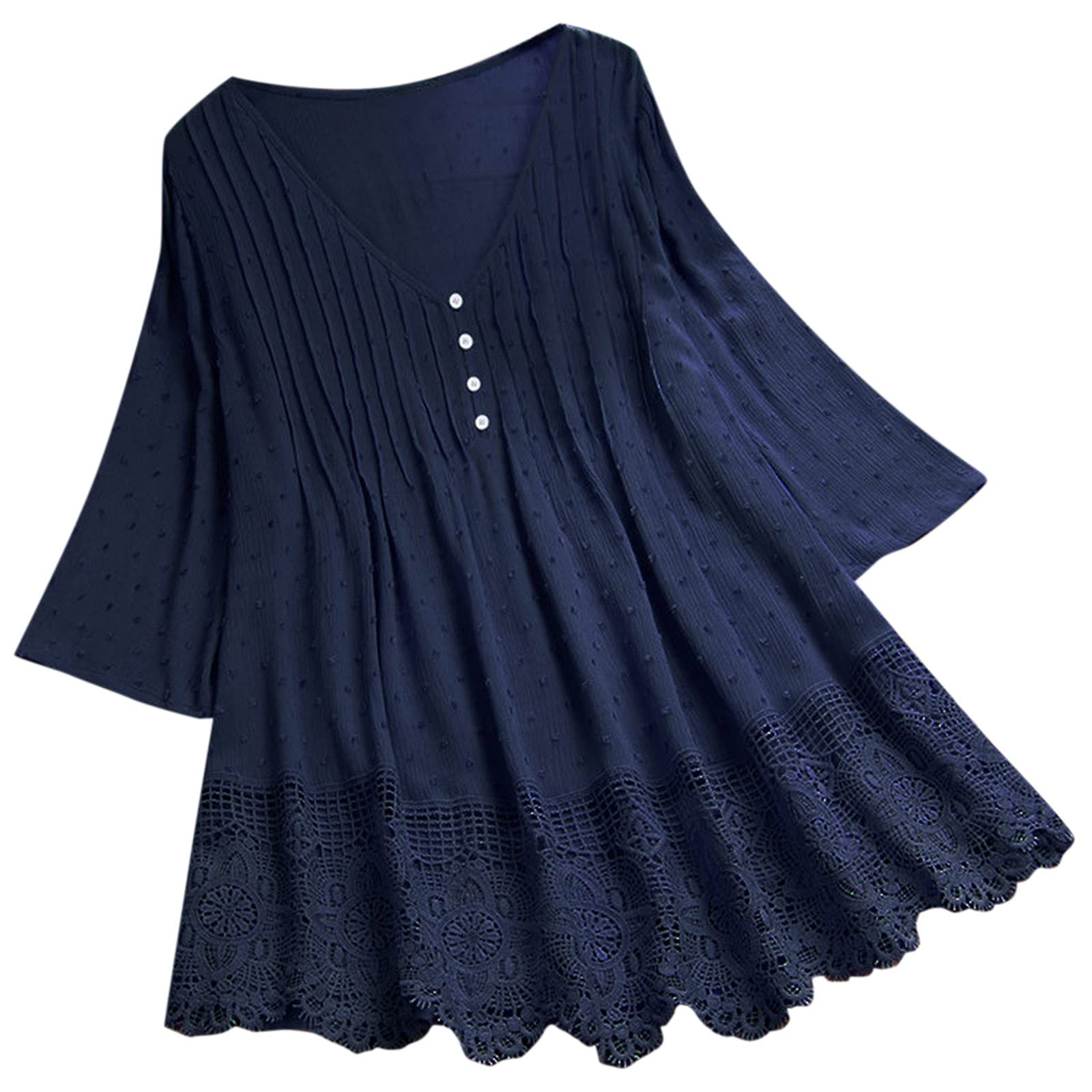 Women's Solid Color Blouse - Loose Cute Casual Tops for Everyday Wear | Office, Date Night & Weekend Outfits