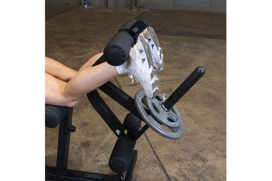 Body Solid Seated Leg Extension & Supine Curl Machine - Home Gym Leg Workout Equipment for Quads & Hamstrings - Perfect for Strength Training and Muscle Building at Home