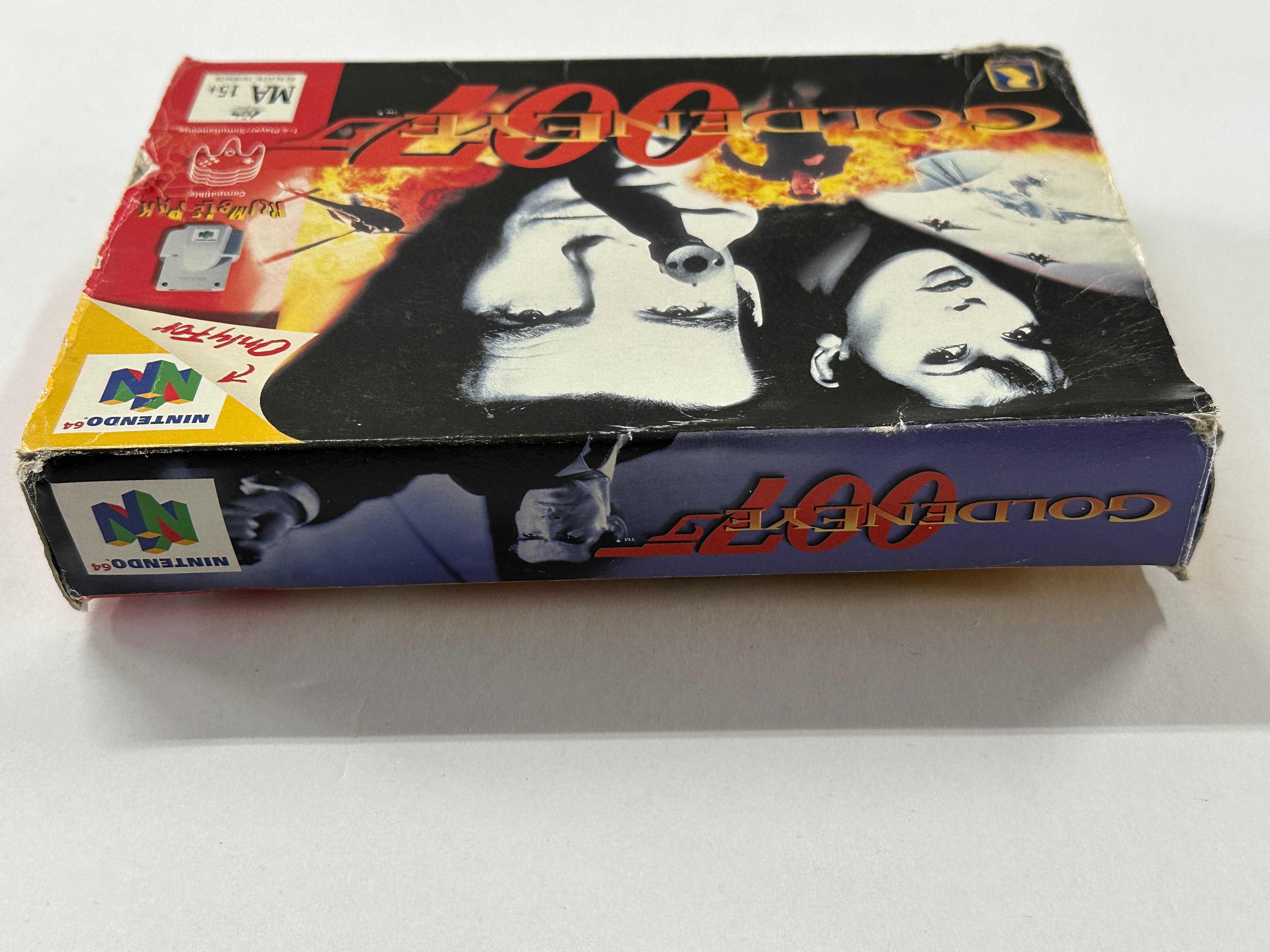 GoldenEye 007 Nintendo 64 Complete In Box - Retro Video Game Collector's Edition for N64 Console - Perfect for Gaming Nostalgia and Display Collections