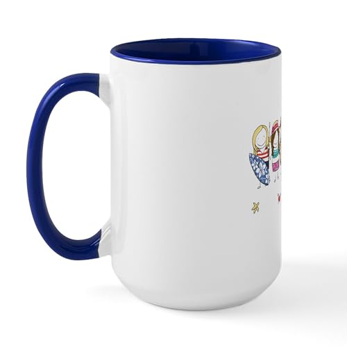 White/Navy Inside - Girls Weekend Large Mug
