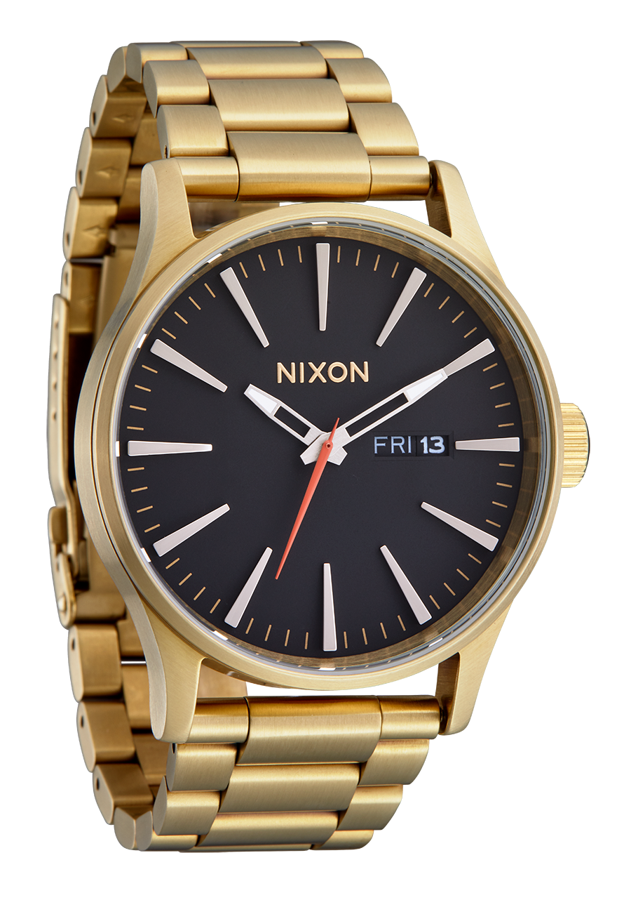 Sentry Stainless Steel Watch with Yellow Gold & Black Finish - Stylish & Durable Timepiece for Men, Perfect for Business, Casual & Formal Occasions