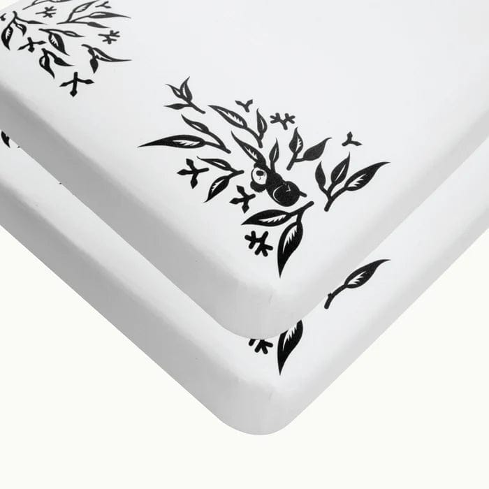 Nanit Smart Baby Crib Sheets - Soft, Breathable Grey Cotton for Safe & Comfortable Sleep | Perfect for Nursery, Daycare & Travel