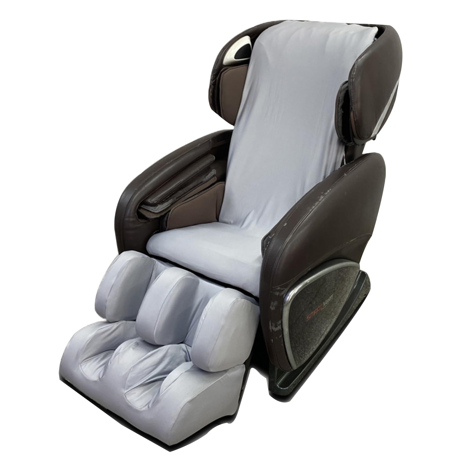 Premium Massage Chair Cover - Stretchable Milk Silk Fabric, Universal Fit for Zero Gravity & Recliner Chairs (Gray) - Full Body Protection for Chivas & All Massage Chair Models - Ideal for Home, Office & Spa Relaxation