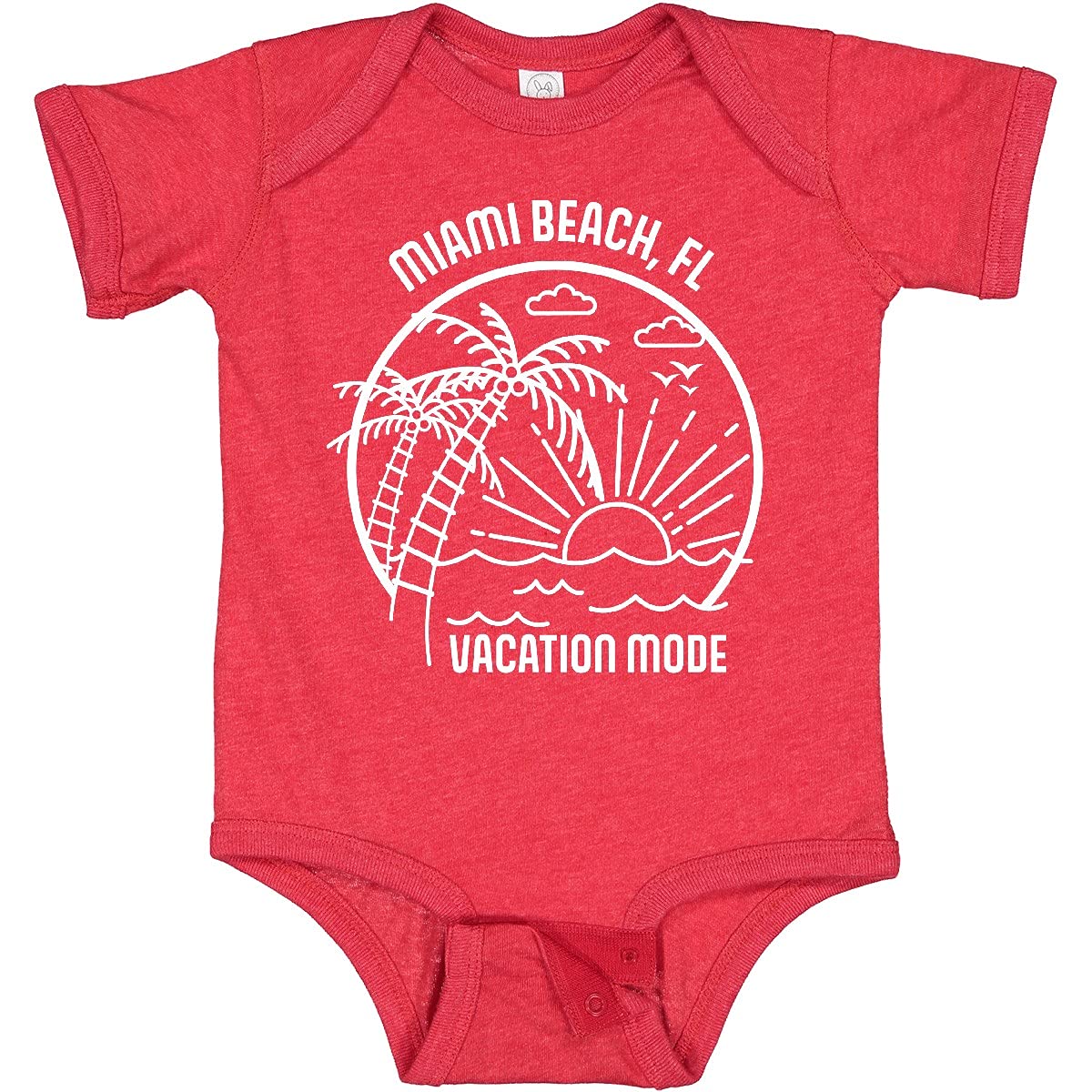 Inktastic Summer Vacation Mode Miami Beach Florida Baby Bodysuit - Cute Florida-Themed Outfit for Infants & Toddlers - Perfect for Beach Trips, Family Photos & Vacation Souvenirs