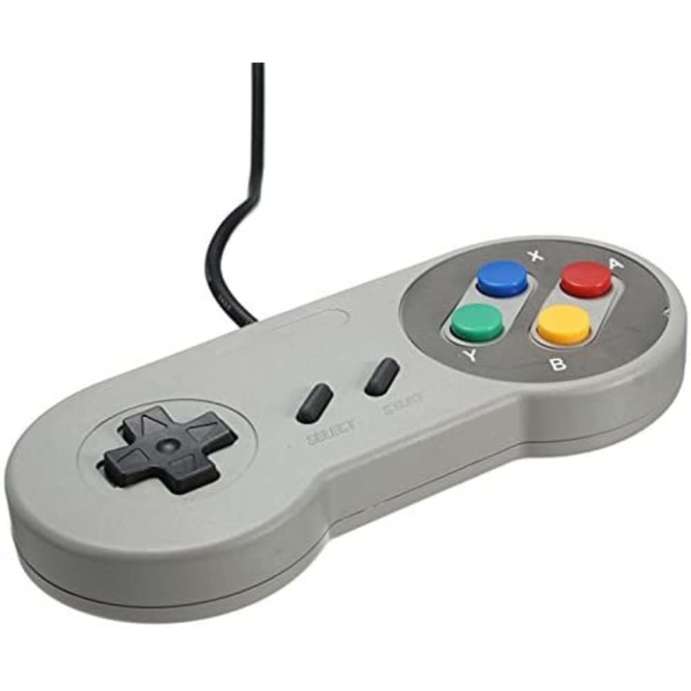 TRIXES SNES Retro Game Controller - Replacement Joypad for SNES Gaming