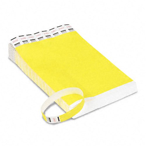5-Pack Yellow Lanyards & Wristbands for Events & ID Cards