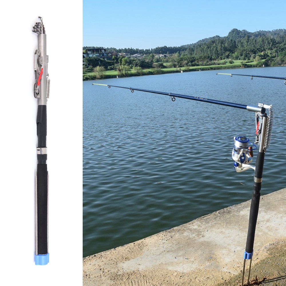Lixada 3.0m Automatic Telescopic Fishing Rod - Adjustable Lightweight Carbon Fiber Pole for Sea, River, Lake & Pool Fishing | Perfect for Bank Stick Fishing & Outdoor Adventures