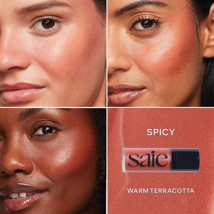 Saie Dew Blush Liquid - Blendable & Buildable Cheek Tint for Natural Flush | Perfect for Everyday Wear & Special Occasions