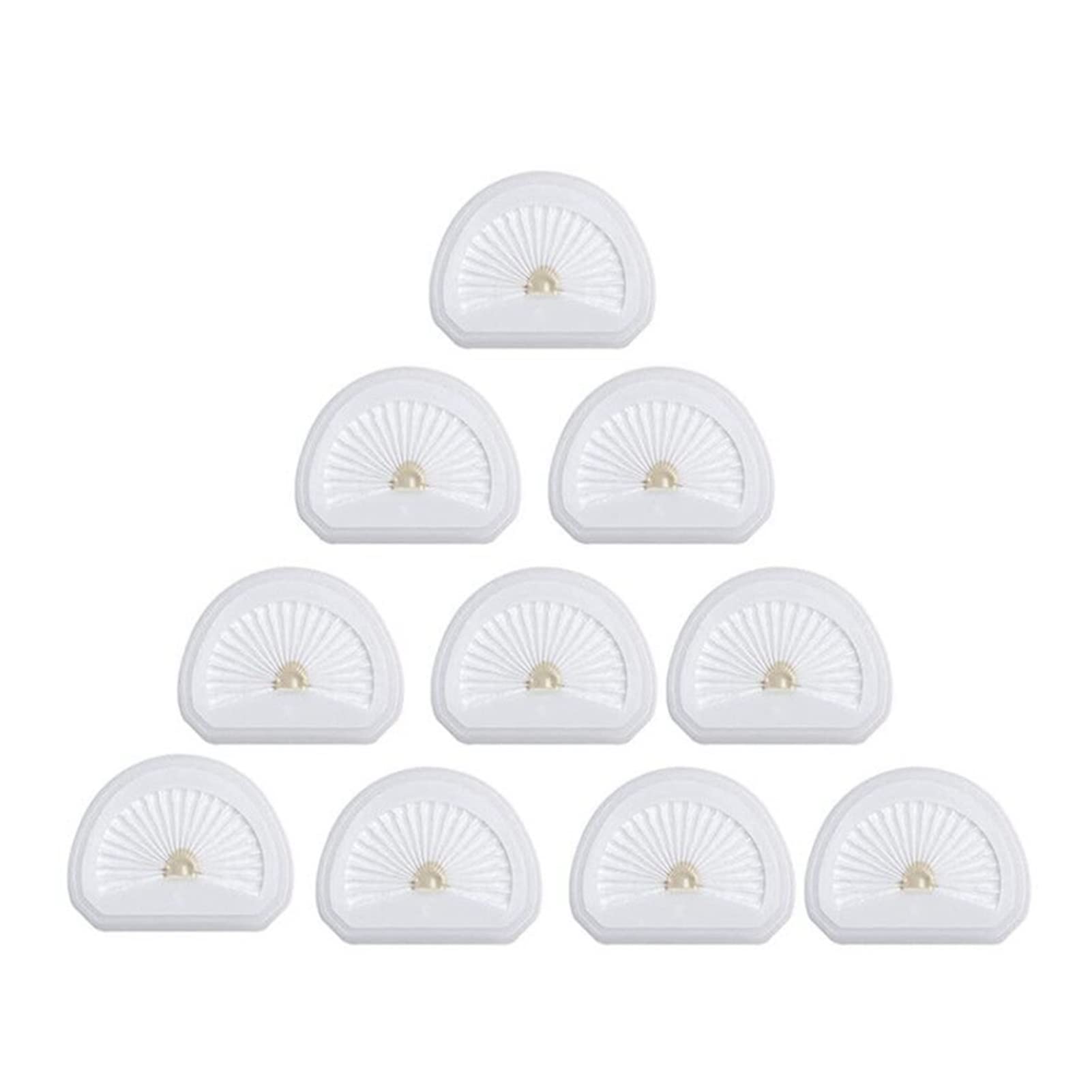 10Pcs VLPF10 Replacement Vacuum Cleaner Filters - Compatible with Black+Decker Dustbuster Hand Vacuum HLVA315J HLVA320J00 N575266 & Robot Vacuums - White - Perfect for Home Cleaning, Pet Hair Removal & Car Detailing