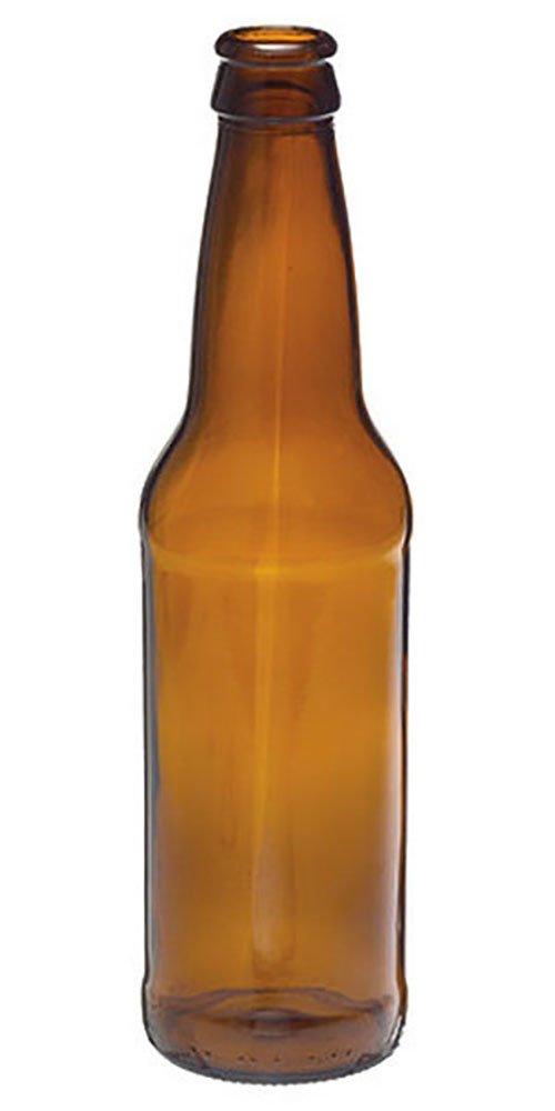 Premium 12oz Amber Longneck Beer Bottles with Crown Caps - Case of 24 - Home Brewing & Craft Beer Bottling Supplies - Perfect for Homebrewers, Microbreweries & Beer Enthusiasts