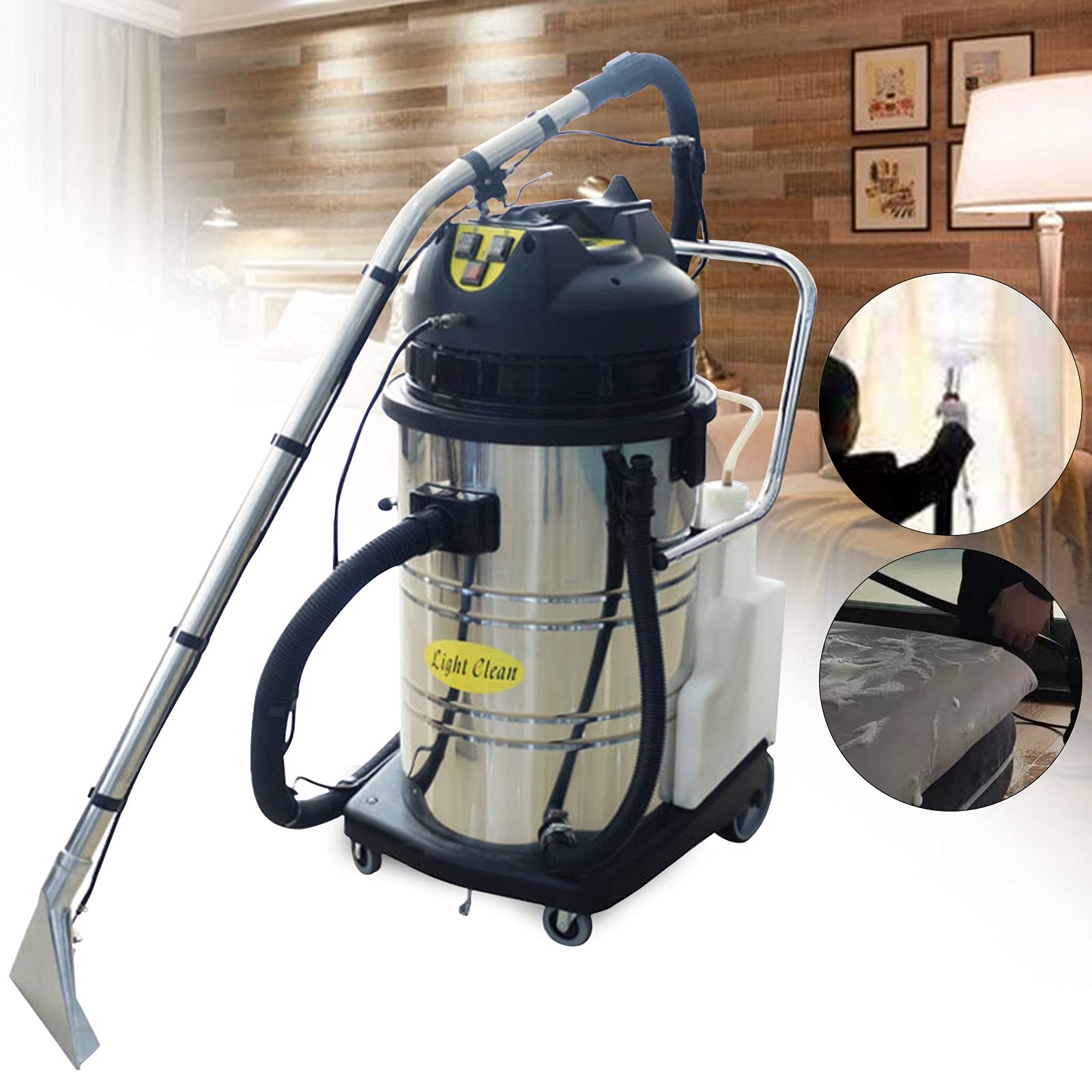 60L/15.85Gal 2110W 3-in-1 Carpet Extractor & Floor Cleaning Machine - Powerful 110V Carpet Cleaner with Dust Collector for Home & Commercial Use - Perfect for Deep Cleaning Carpets, Upholstery, and Hard Floors