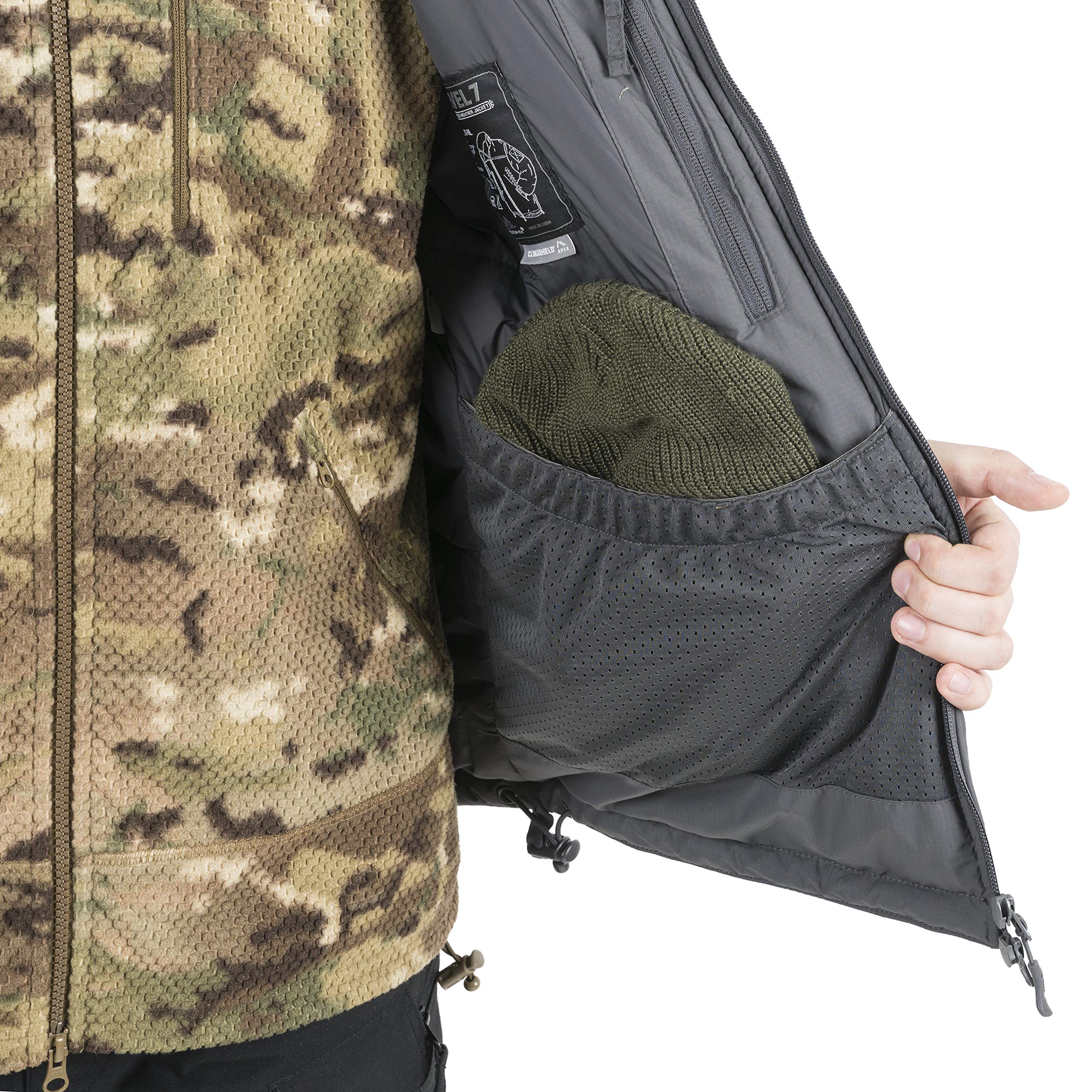 Helikon-Tex Men's Level 7 Waterproof Windproof Jacket - Lightweight Outdoor Winter Coat for Hiking, Camping & Travel