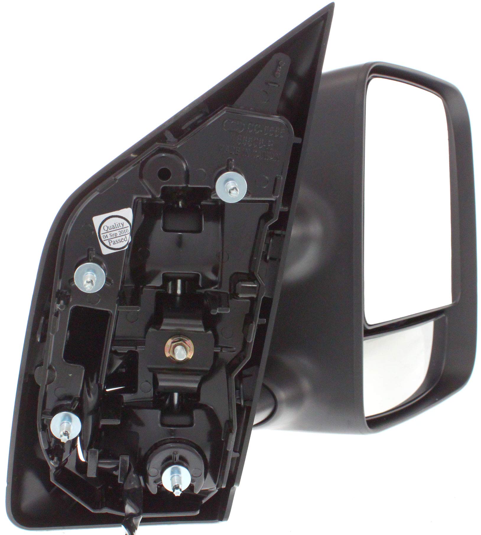 Kool Vue Power Heated Towing Mirrors for 2008-2015 Nissan Titan - Driver & Passenger Side with Memory Function & Textured Finish | Enhanced Visibility for Towing & Winter Driving