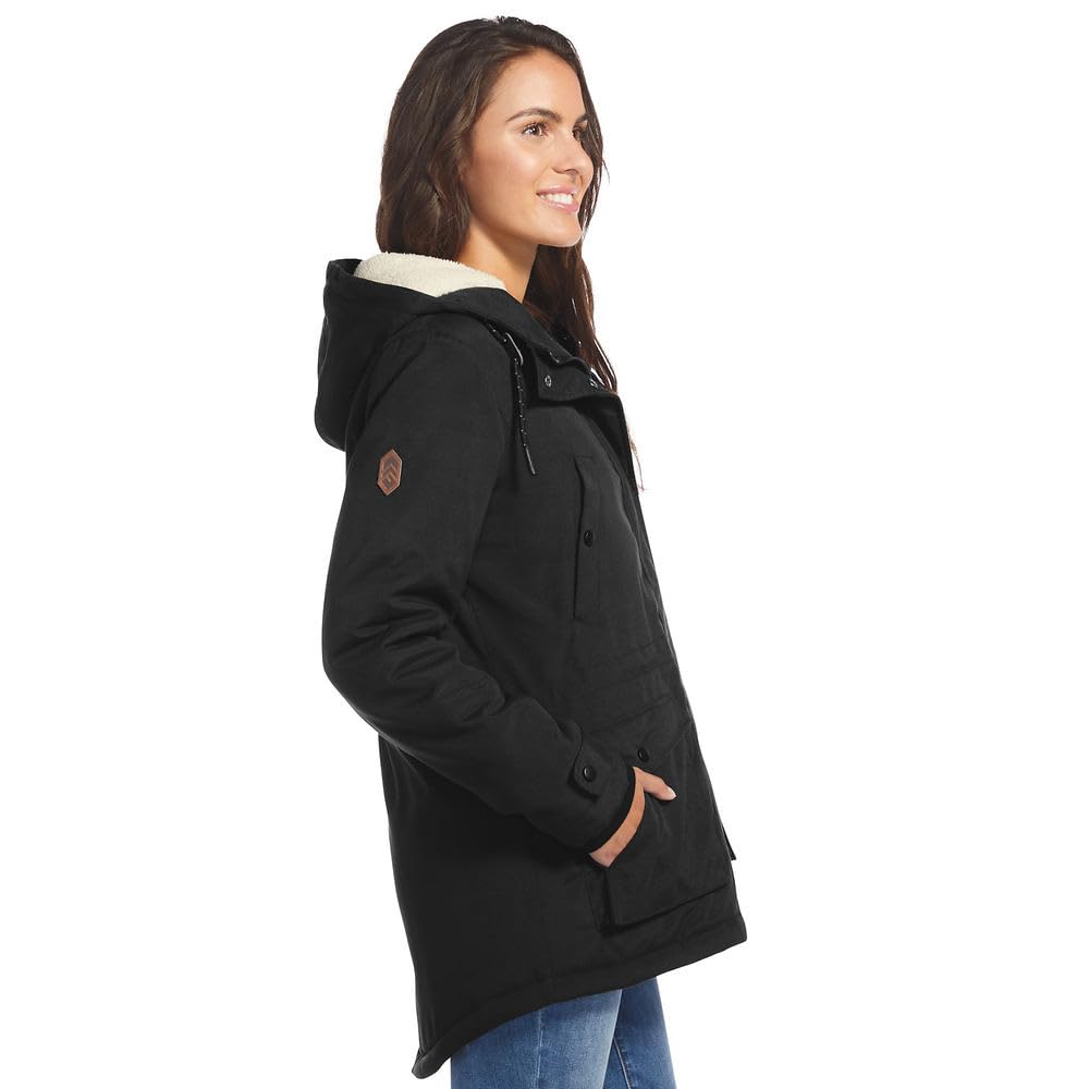 Free Country Women's Cascade Canvas Long Anorak Jacket - Waterproof Windbreaker for Hiking, Camping & Outdoor Adventures