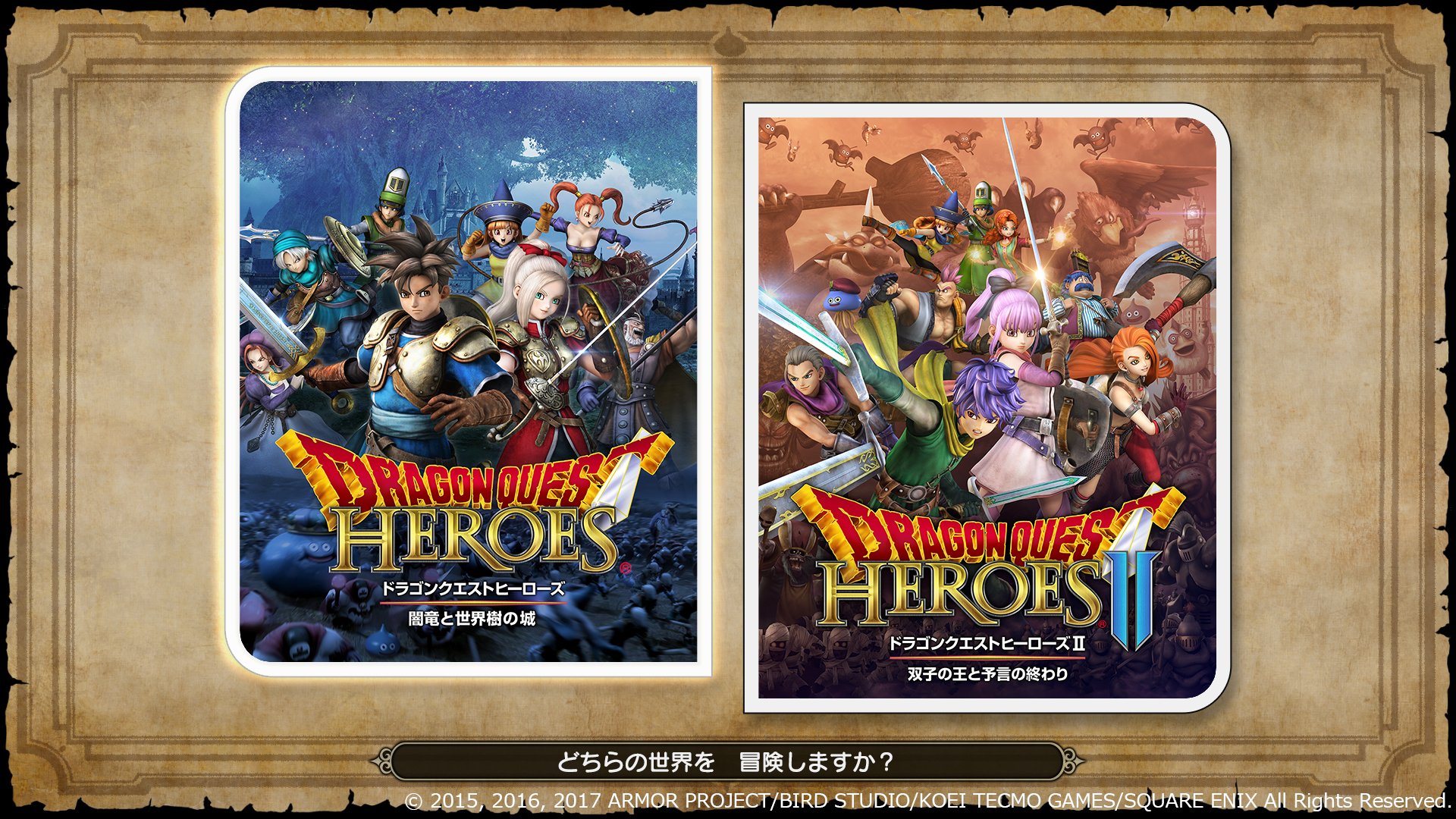 Dragon Quest Heroes I & II - Standard Edition for Nintendo Switch (Japanese Language Only) - Epic RPG Adventure for Home & Travel Gaming