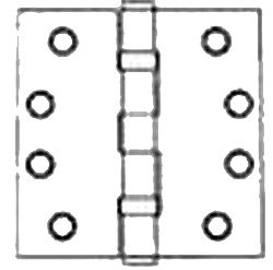 4 x 4 Heavy Duty Solid Brass Hinge with 2 Ball Bearings (US3-UNL) - Perfect for Cabinets, Doors, and Furniture Hardware Installation