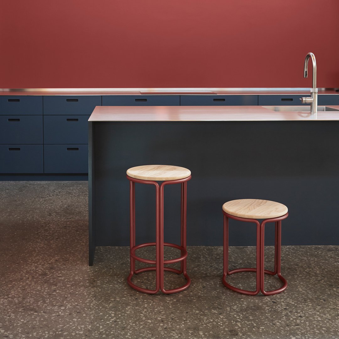 Premium Hardie Bar Stool - Modern Counter Height Stool with Back Support - Perfect for Kitchen Islands, Bars, and Dining Areas