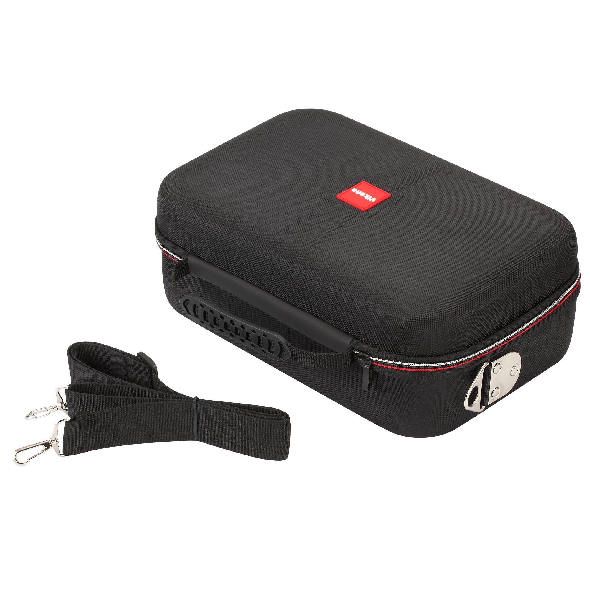 Vikena Deluxe Travel & Storage Case for Nintendo Switch - Compatible with Switch Pro Controller, Poke Ball, Console & Accessories - Durable Protective Game Carrying Case (Black) - Perfect for Travel, Gaming Parties & On-the-Go Protection