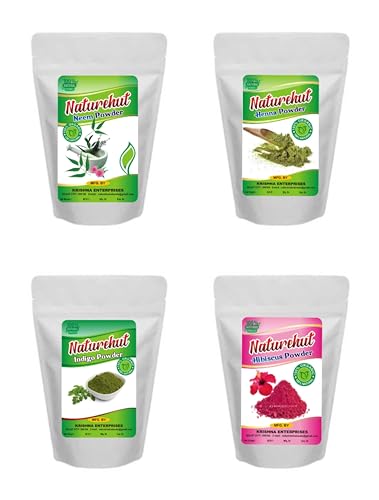 Neem, Heena, Indigo, Hibiscus Powder